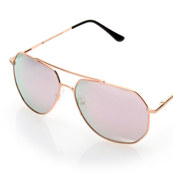 City Shades Accessories - Rose Gold Mirror lens Sunglasses